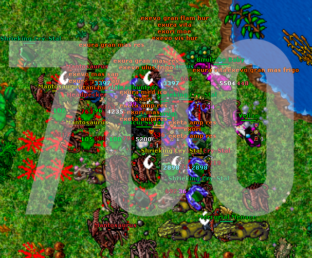 Postagem um pouco atrasada, mas acho que vale vir aqui postar.

Finalmente fechei 700 entradas do bestiário! No início dessa semana tivemos um Bestiary Event, e o pessoal da Bolados havia combinado que faríamos o carrinho 2 de Gnomprona completo.

Infelizmente, não deu pra completar todos os bestiários. Isso porque o Shrieking Cry-Stal e o Mercurial Menace são duas criaturas que tem pouquíssimas no respawn. Entretanto, no próximo final de semana teremos Rapid Respawn, e então estaremos lá para completá-los!

Restam 51 bestiários agora para os 100%. :grinning: