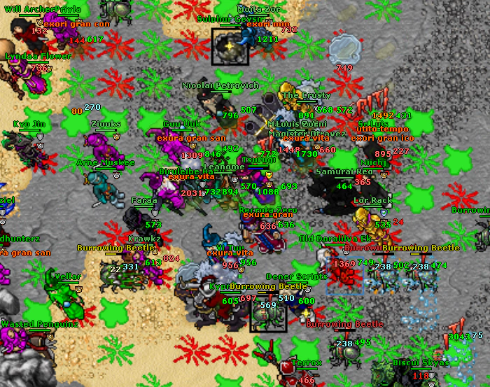 De ontem!

Conforme tínhamos combinado previamente, aproveitamos o evento de Bosstiary para fazer 11 Ancient Spawn Of Morgathlas.

Começamos tarde, foi uma tarefa extremamente chata, mas que no fim valeu muito a pena.

Queria agradecer a todos que colaboraram, seja com mallets ou até mesmo indo. Muitos dos presentes estavam no sacrifício, não podiam ter ficado até o horário em que ficamos fazendo, mas todos se doaram e conseguimos cumprir a meta.

Em novembro tem mais!