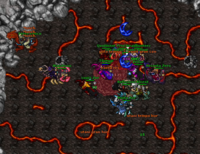 Uma foto das Warzones 4-5-6 que temos feito diariamente no servidor. Isso foi num domingo a noite!

Para aqueles que não sabem, estamos fazendo as warzones 4-5-6 todos os dias as 18:30 e as 22:30, com duas intenções: Completar o bosstiary dos 3 bosses e farmar Mallets para o Ancient Spawn Of Morgathla.

Ambos os objetivos estão sendo alcançados. A staff atendeu um pedido dos jogadores e deixou mais fácil o drop de mallets, e podemos dizer que agora está bem aceitável! Vamos conseguir o nosso objetivo em algum momento!

Além destes objetivos principais, vários dos que estão indo estão farmando seus outfits e addons. Vocês estão todos convidados a virem também! :grinning: