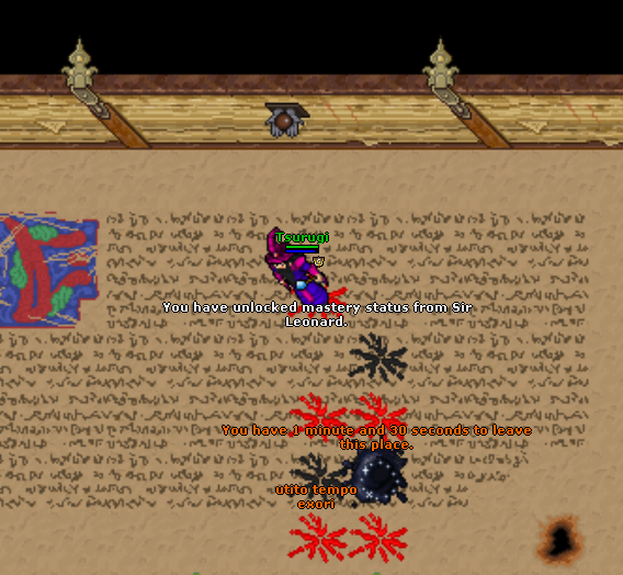 Mais um boss completo pra conta. O primeiro dos "novos" bosses do Taleon. E justamente um Bane, de 300 kills.

Restam 18 bosses para o 100% do bosstiary agora!